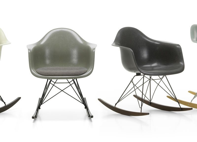 EAMES FIBERGLASS ARMCHAIR (fauteuil à bascule) RAR - Coque polyester renforcé de fibre de verre